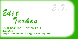 edit terhes business card